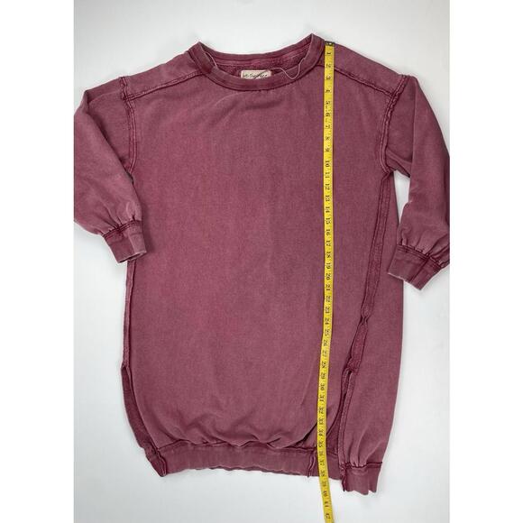 Free People We The Free Shelli Long Tunic Crewneck Sweatshirt Oversized Small - Picture 6 of 10